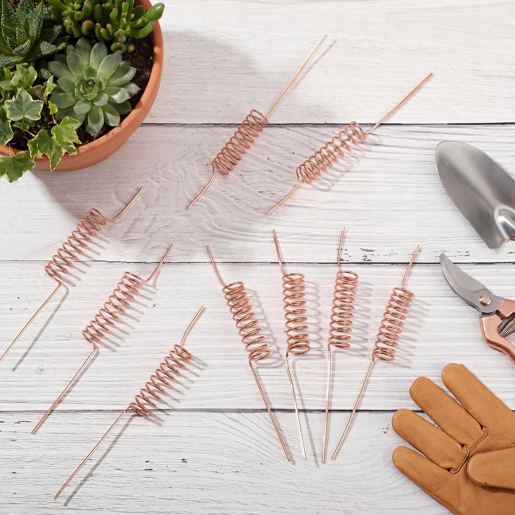 Acellegic 20 Pcs Electroculture Plant Stakes Copper Rods,Classic,6 Inch