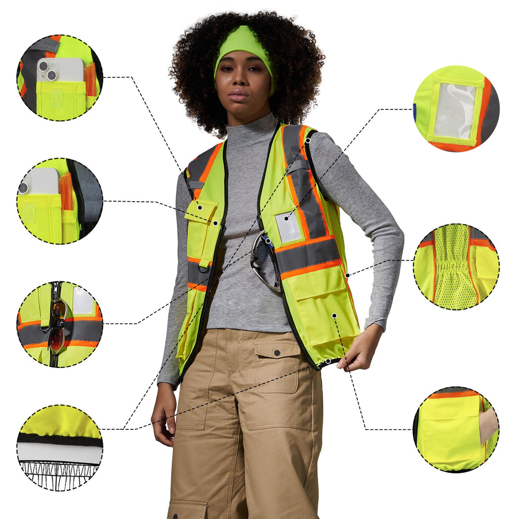 AYKRM Customize 4XL 5XL 6XL hi vis safety vest With logo