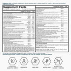 Nature's Lab Six Daily Advanced Multivitamin - Over 90 Nutrients, Minerals, Antioxidants, Herbs & Whole Foods - 180 Capsules (30 Day Supply)