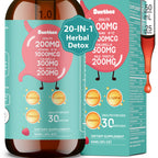 200mg Zeolite Detox for Kids & Adults, 20-in-1 Herbal Liquid with 300mg Chlorella, 200mg Milk Thistle, Cilantro, Vitamins & Probiotics Supports Speech, Cleanse, Immune & Gut Health, Berry Flavor, 60ML