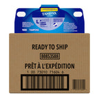 Tampax Pearl Tampons, with LeakGuard Braid, Light Absorbency, Up to 100% Leak and Odor Free Protection, Unscented, 100 Count (2 Packs of 50) (Packaging May Vary)
