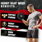 BMVINVOL Horny Goat Weed for Men and Women with Maca, Tribulus, Ginseng, Ashwagandha, Tongkat Ali - 120 Capsules for 4 Month Supply