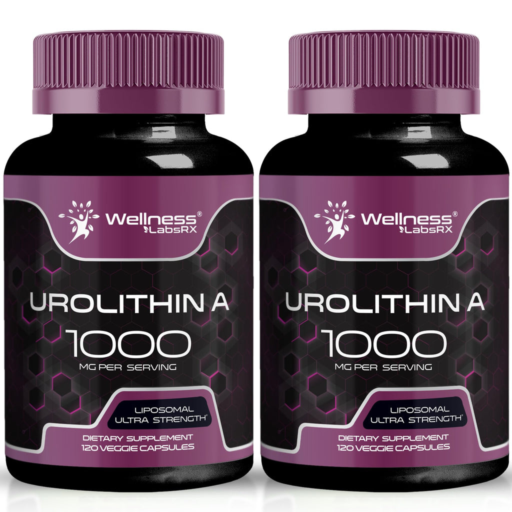 Liposomal Urolithin A Supplement Capsules 1,000mg - Urolithin A+ Supplement for Cellular Renewal & Mitochondrial Support, Ultra-Strength Muscle Health - Third-Party Tested 240 Capsules - Made in USA