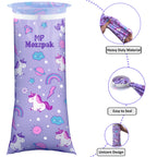 MP MOZZPAK Vomit Bags Disposable 35 Pack - 1000ml Emesis Bags, Leak-Proof Barf Bag, Travel Friendly Puke & Nausea Bag for Motion Sickness, Medical Grade Throw up Relief for Car (35pk - Unicorn Style)