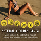 Skinerals Extra Dark Self Tanner Mousse, Organic Sunless Tanning Foam for Face & Body, Ultra Dark, Streak-Free, Quick-Drying, Long-Lasting Natural Looking Fake Tan, 8 oz, Onyx