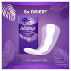 Always Panty Liners for Women Anti-Bunch Xtra Protection Daily Liners, Long, Unscented, 108 Count
