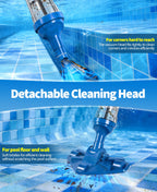 LanOcean 2026 Upgraded Powerful Hot Tub Vacuum Cordless, 15.8 Gals/Min Spa Vacuum for Hot Tub, Handheld Pool Vacuum Cleaner with Water Sensor, Small Pool Vacuum Rechargeable -90 Mins Running Time-Blue