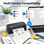 Labeer Bluetooth Thermal Shipping Label Printer, Wireless 4x6 Label Printer