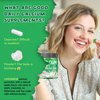 Calcium Citrate 1200 mg with Vitamin D3 Gummies, Calcium Citrate Magnesium Zinc with Vitamin D3 Supplement for Women & Men Bone & Teeth Support, Natural Apple Flavor - 30 Day Vegan Supply