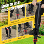 Bulb Planter & Sod Plugger - 34" Long Handle Grass Plugger Tool for Lawn Repair, Heavy Duty Garden Hole Digger with Easy Plug Release for Zoysia Plugs, Bare Spots, Tulip Planting,Turf Transplanting