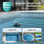 (2026 Upgrade) Aiper Scuba S1 Robotic Pool Cleaner, Wall & Waterline Cleaning, Dual Filtration, Extended 240-Min Battery Life, Smarter Navigation with High-Precision Sensors, App Support, OTA Upgrade