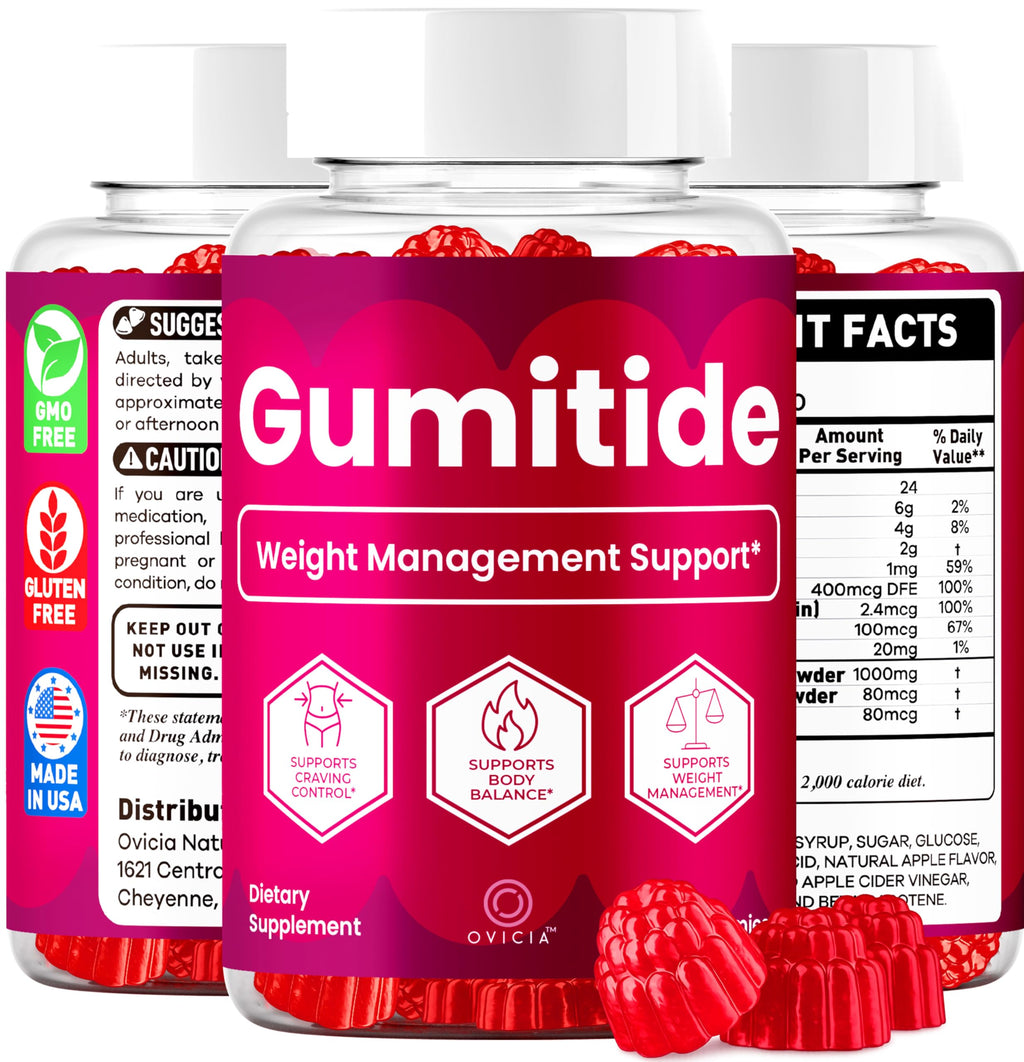 (3 Pack) Gumitide Gummies - Gumi Tide Support Advanced Formula Gummy Maximum Strength, Daily GumitideGummies Premium All Natural Ingredients Overall Health & Wellness Reviews, 180 Gummies for 3 Months