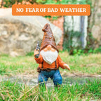 WONDHOME Funny Garden Gnome Statues 7", Armed Gnomes Tactical Guarding Gnomes Figurine with Weapon for Outdoor Yard Home Office Decor - Gifts for Men Dad Women Birthday Christmas