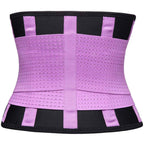 VENUZOR Waist Trainer Belt for Women - Waist Cincher Trimmer - Slimming Body Shaper Belt - Sport Girdle Belt (UP Graded)(Purple,Large)