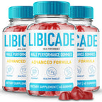 Libicade Gummies, Official Libicade Supplement Gummy for Men - Maximum Strength Performance, All Natural Support for Overall Health & Wellness, Advanced Libi Cade Health Reviews (3 Pack)