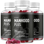 (3 Pack) Manhood Plus - Manhood Plus Gummies For Men, Manhood Plus 1050mg Gummies, Manhood Plus Supplement Support Gummies Premium Formula, Manhood Plus Natural Formula, 180 Gummies For 3 Months