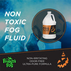 Froggy's Fog Halloween and Party Fog Fluid, High Output Long-Lasting Fog Juice for 400-1500 Watt Water-Based Fog Machines, Great for Pro and Home Haunters, Theatrical Effects, DJs, and More, 1 Gallon