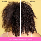 Pacifica Pineapple Swirl Curl Defining Cream – Bounce, Frizz Control & Curl Enhancer Styling Cream for Curly Hair & Wavy Hair – Coconut Oil & Hyaluronic Acid For No-Crunch Hold – Cruelty-Free – 4-oz