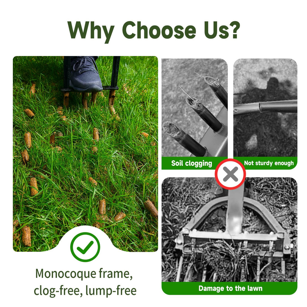 Lawn Aerator Tool, Heavy Duty Core Aerator
