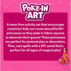 Skillmatics Poke-in Art - Magical Princesses, Mess-Free Fun for Kids, DIY Wood Craft Kits, Creative Activity, Gifts for Girls & Boys Ages 4, 5, 6, 7, 8, 9