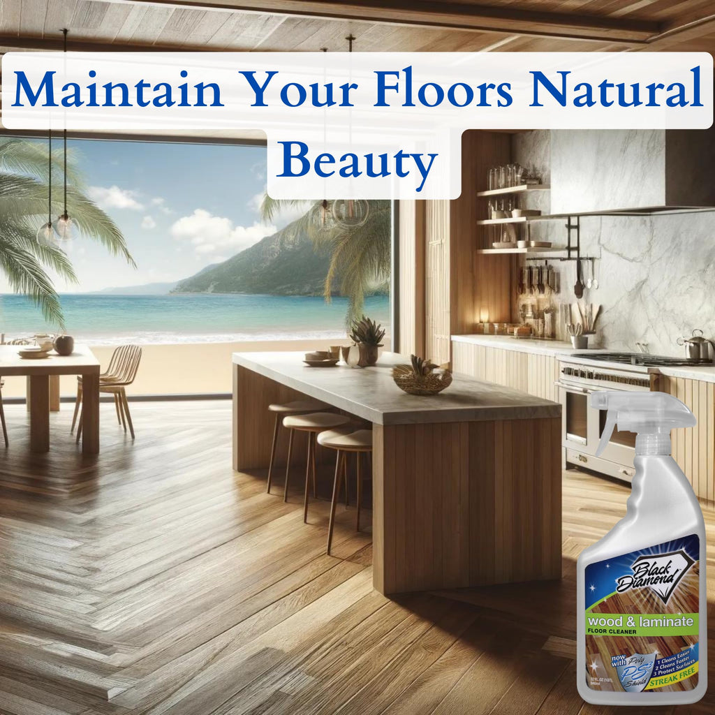 Black Diamond Stoneworks Wood, Laminate, Hardwood & Luxury Vinyl Floor Cleaner Spray – Multi-Purpose Mopping Solution for a Streak-Free Clean s (160 FL Oz)