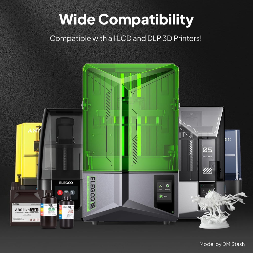 ELEGOO ABS-Like 3.0+ 3D Printer Resin White 2000g