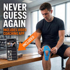 Kinesiology Tape - Waterproof Athletic Sports Tape for Knee, Shoulder, Arm & Back Support | 3-5 Day Adhesion, Hypoallergenic & Latex-Free + Taping Guide (Uncut, 2"x50ft Roll, Electric Blue Camo)