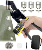 HAPDEN Grommet Tool Kit 1/2 1/4 3/8, Heavy Duty Tarp Grommet Kit for Fabric