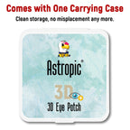 Astropic 3D Silk Eye Patch for Adults Kids | Medical Eyepatch for Glasses (Balck, Right Eye)