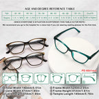 STARTONYOU Reading Glasses for Women, 3-Pack Blue Light Computer Eyeglasses, Cat-Eye Fashion Full Frame with Spring Hinge Ladies Readers +1.5diopter