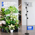 Barrina T1X5 Standing Grow Light for Indoor Plant, 6FT 50W 5000K, High PPFD