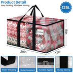 RoomHacks Moving Bags, Heavy Duty Large Storage Bags, 125L, 10 Pack, Clear
