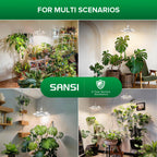 SANSI Hanging Grow Lights for Indoor Plants, Hanging Plant Light with Timer