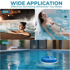 1 Inch Bromine Tablets | Brominating Chemical Sanitizer for Spas, Hot Tubs or Indoor Pools - Low Odor, Less Irritation, Pre-Stabilized, Long-Lasting, Chlorine Alternative - 8 lbs