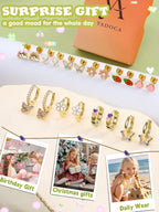 YADOCA Hypoallergenic Flat Back Earrings for Girls Women Surgical Steel
