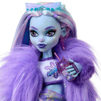 Monster High Doll, Abbey Bominable Yeti with Pet Mammoth Tundra & Accessories Including Furry Scarf & Snowflake Backpack