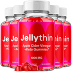 (5 Pack) Jelly Thin Gummies, Jellythin Weight Management Gummys with Apple Cider Vinegar, Advanced Health and Wellness Formula Gummys with Maximum Strength Active Lifestyle Multivitamins (300 Gummies)