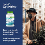 Oracoat XyliMelts for Dry Mouth Relief with Xylitol 230 Ct, Mild Mint