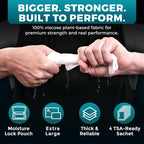 Body Wipes for Men (2pk) - 100 XL No Rinse Shower Sheets + 8 Travel Bath Wipes - 10 x 11.5" After Gym Adult Washcloths - Mens Deodorant & Face Towels For Camping Essentials, Survival Gear and Supplies
