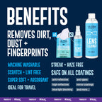 Ultra Clarity Powered by Nano Magic Eyeglass Lens Cleaning Spray 22oz Value Pack | 2 2oz Sprays, 6oz Spray, 2 6oz Refills, 5 Microfiber Cloths | Ideal for Glasses, Phone, Screens, Coated Surfaces