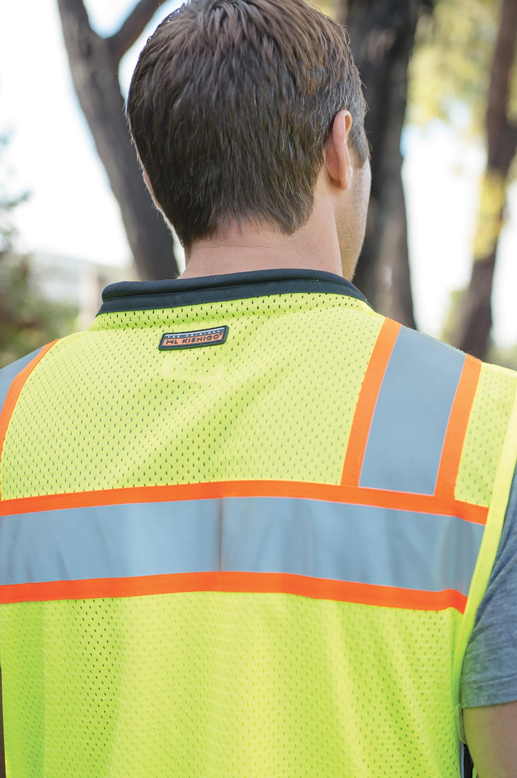 Kishigo Premium Black Series Unisex Surveyors Vest S5002, Class 2 Hi-Vis Safety Vest, 10 Pockets with Reinforced Front Zipper Closure & Durable Webbing, ANSI/ISEA 107 Compliant (Lime/Black, SM), Small