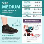 BraceAbility Closed Toe Medical Walking Shoe - Lightweight Broken Toe Cast Boot, Fractured Foot Brace for Metatarsal Stress Fracture, Post-op Bunion, Hammertoe Surgery Recovery - For Men or Women (M)