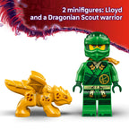 LEGO NINJAGO Lloyd's Green Forest Dragon Toy - Pretend Play Building Toy for Boys and Girls, Ages 6+ - Birthday Gift for Kids - Dragon Figurine with 2 Minifigures for Kids - 71829