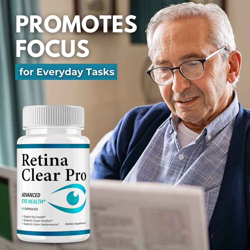 Original Retina Clear Pro Flow Advanced Pills Capsule, Advance Premium Formula, Natural Ingredients for Overall Health & Balanced Healthy Lifestyle | 60 Capsules Each Bottle (Pack of 3)