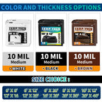 TA*RP YXCN Black Tarp 20x30 Feet, 10 Mil Thick Waterproof Poly Tarps Cover UV Resistant, Rip & Tear Proof with Metal Grommets Every 20 Inches