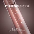 Aquasonic Icon ADA-Accepted Rechargeable Toothbrush | Magnetic Holder & Slim Travel Case | 2 Brushing Modes & Smart Timers | Gentle Micro-Vibrations (Pearl)