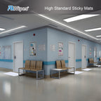 AAwipes Sticky Mat Tacky Pads Adhesive 24" x 36" 5 Packs, 30 Sheets/Packs, 150 Sheets Total White Cleanroom Floor Mats Remove Dirt for Laboratory Construction Hospital Shoes