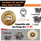 Konvixon 11PCS Wood Carving Disc Set for 4" or 4 1/2" Angle Grinder, Stump Tool Grinding Wheel Disc with 5/8" Adapter Ring, Woodworking Grinder Attachment for Cutting Shaping Carving Sanding Polishing