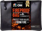 Fireproof Money Bag for Cash (10" x 13") – Waterproof Document Holder with Zipper, Protects Important Papers, Passports & Valuables from Fire & Water – Secure Storage for Home, Office & Travel