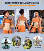 TrainingGirl Waist Trainer for Women Lower Belly Waist Trimmer Corset Tummy Wrap Workout Sweat Belt Band Sports Sauna Suit